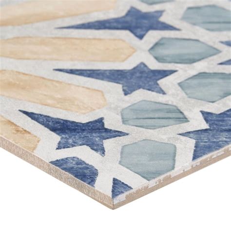 Artmore Tile Tiesto Marla 8-in x 8-in Matte Porcelain Encaustic Floor ...