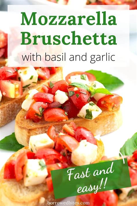 Easy bruschetta with mozzarella – Artofit