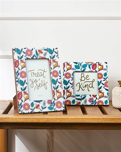 Country Wooden Photo Frame - Set of 2