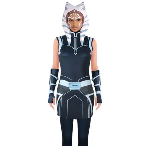 Ahsoka Tano Costume Ahsoka Uniform Accessories Full Set for Halloween ...