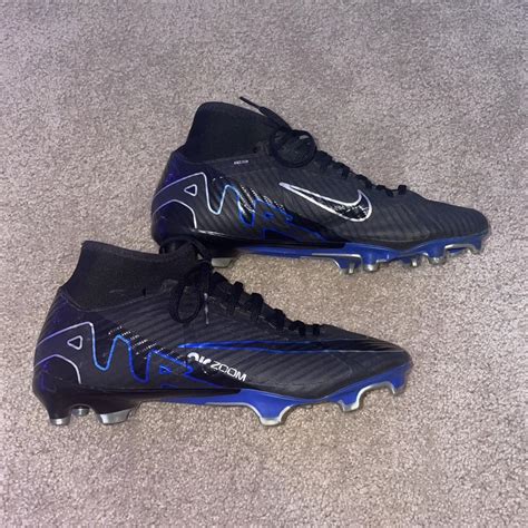Black and blue Nike Zoom Mercurial Super-fly, 9... - Depop