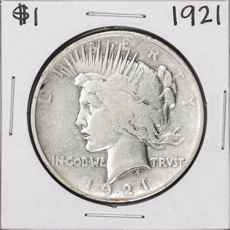 1921 $1 Peace Silver Dollar Coin