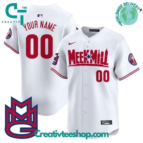 Philadelphia Phillies Meek Mill Special Edition Baseball Jersey ...