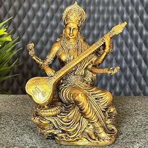 Buy Polyresin Saraswati Idol Statue Saraswati Maa Figurine Sclupture ...