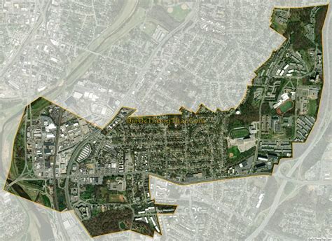 Map of Bladensburg town, Maryland - Thong Thai Real