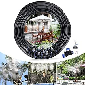 Homga Misting Systems, Misting Cooling System 50FT(15M) Misting Line ...