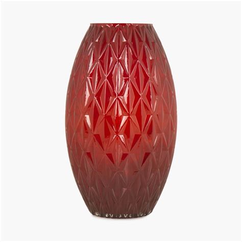 Buy Splendid Brut Textured Glass Vase from Home Centre at just INR 1599.0