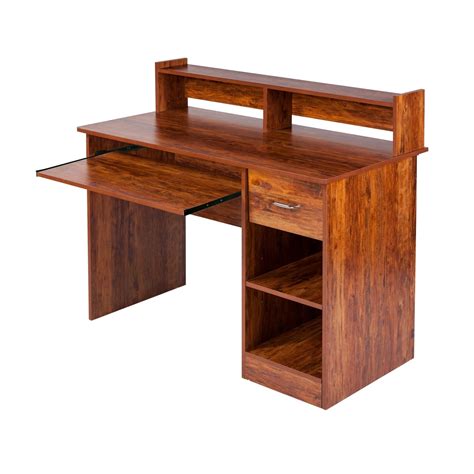 Buy OneSpace 50-LD0101 Essential Computer Desk with Hutch and Keyboard ...