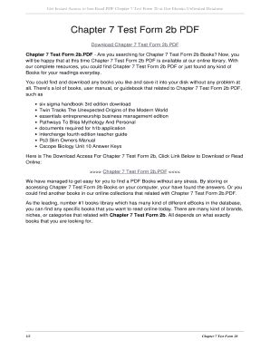 Chapter 7 Test Form 2b - Fill Online, Printable, Fillable, Blank ...