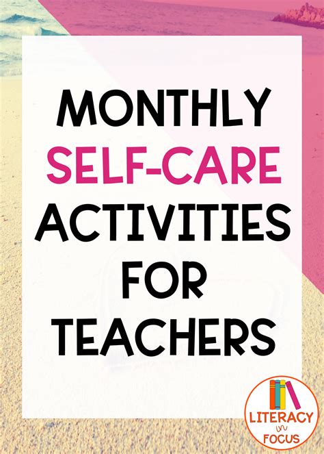 Monthly self care checklist for teachers – Artofit