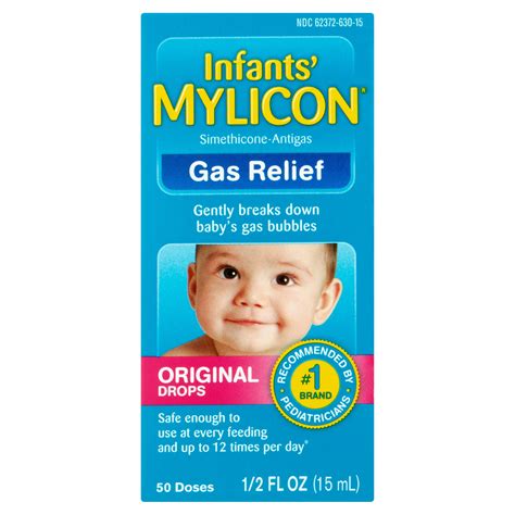 Infants' Mylicon Gas Relief Drops, Original Formula, 1/2 fl. oz ...