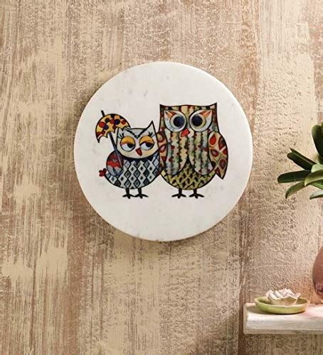 POSH-N-PLUSH Owlsome Marble Wall Art : Amazon.in: Home & Kitchen