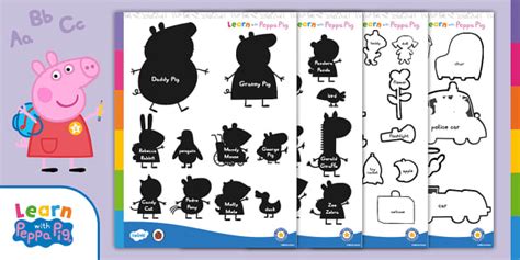 Peppa Pig: Shadow Puppet Templates