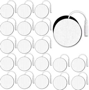 20 Pcs Round TENS Unit Replacement Pads for TENS, Round Electrodes Pads ...