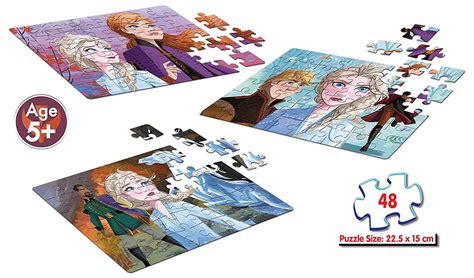 Buy Frank Disney Frozen II 3 Puzzles in 1 Jigsaw Puzzle (48 Pcs) Online ...