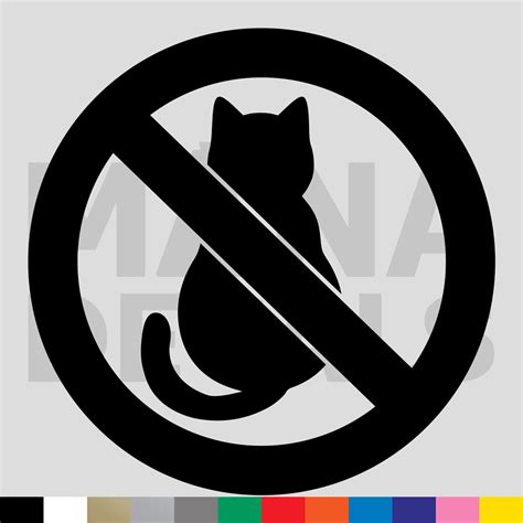 No Cats Sign