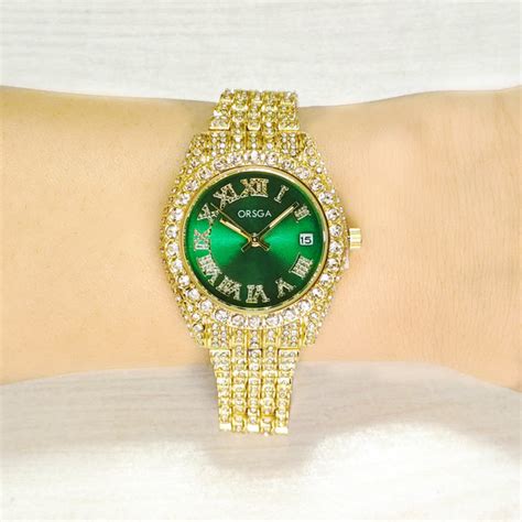 ORNATE Full Studded Women Watch – ORSGA