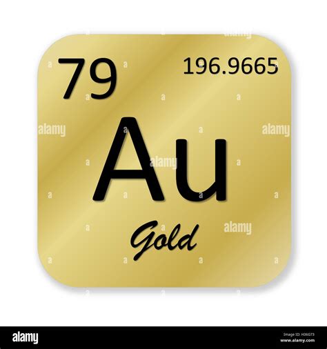 Gold Periodic Table Square