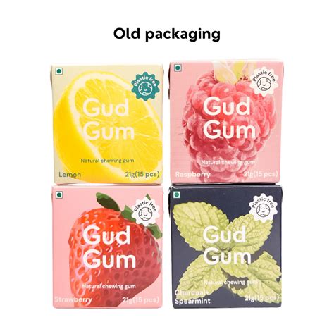 Gud Gum Mini Pack- Fruit & Mint Chewing Gum – Gud Gum | Planet-Friendly ...