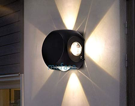 Mufasa Up-Down 4 Way Outdoor LED Outdoor Waterproof IP54 Exterior Wall ...