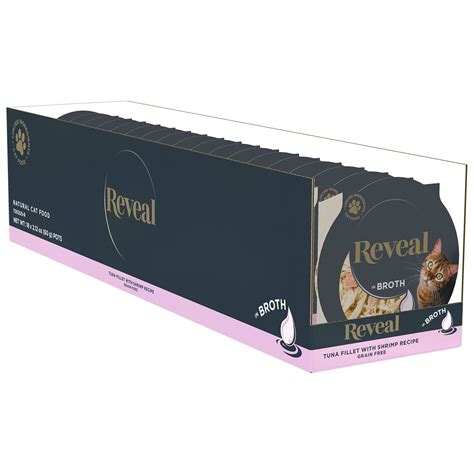 Reveal Natural Wet Cat Food, 18 Pack, Tuna with Shrimp in Broth, 2.12oz ...