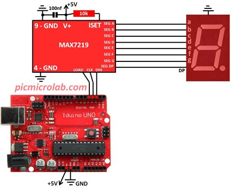 Arduino MAX7219 7-Segment LED Clock 的图像结果