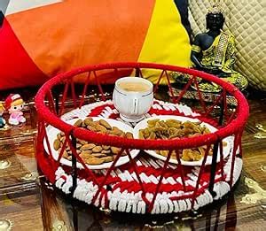 Shree Handycraft Cotton Tray/Dinning Table Serving Tray/Bathroom ...