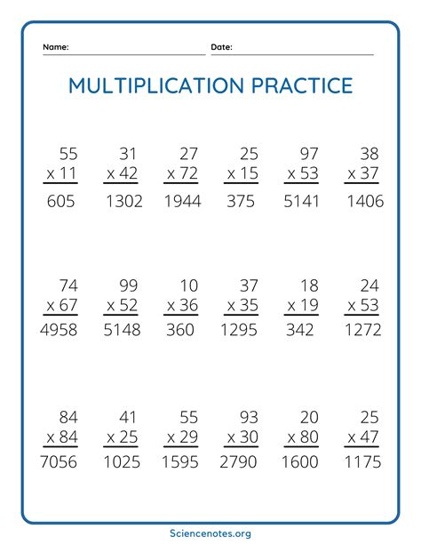 Multiplication How to Multiply 2-Digit 的图像结果