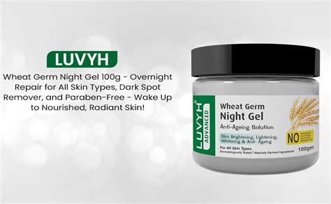 Luvyh Wheatgerm Night Gel for Women & Men's | Deep Moisturization ...