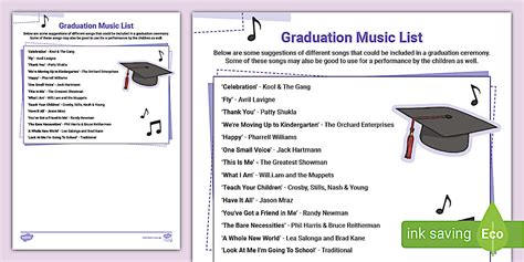 Graduation Music List