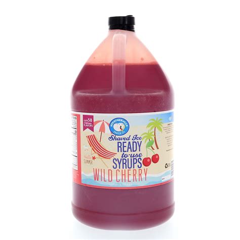 Wild Ready to Use Gallon (128 Fl. Oz) Hawaiian Snow Cone Flavors Syrup ...
