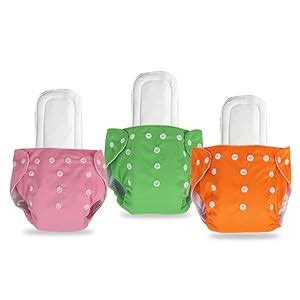 Buy Chinmay Kids Combo of Reusable Baby Washable Cloth Diaper Nappies ...