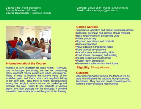 Food Processing – KVK