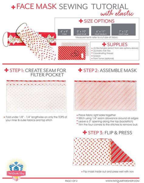 Image result for Adjustable Face Mask Pattern