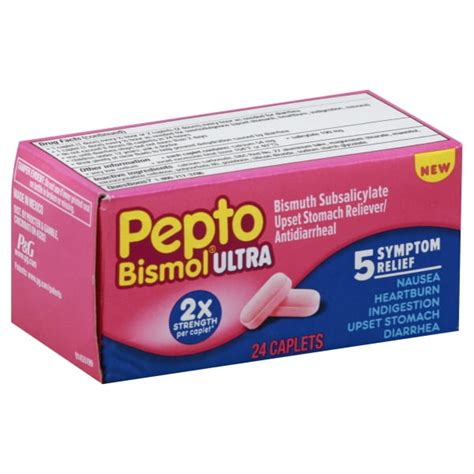 Buy Pepto-Bismol Caplets Ultra for Nausea, Heartburn, Indigestion ...