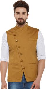 HYPERNATION Solid Men Waistcoat - Buy HYPERNATION Solid Men Waistcoat ...