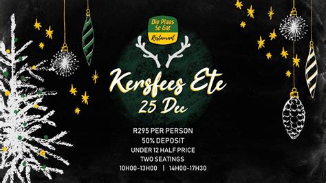 Kersfees met Die Plaas se Gat, Die Plaas se Gat Restaurant, Kosmos, 25 ...