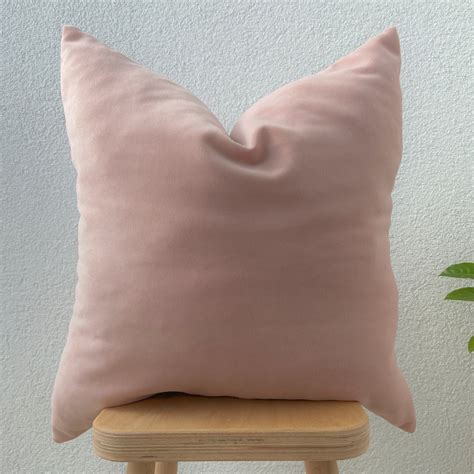 Blush Pink Velvet Pillow Cover: Soft Decorative Cushion - Etsy