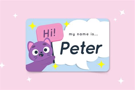 Image result for Hello I AM Printable