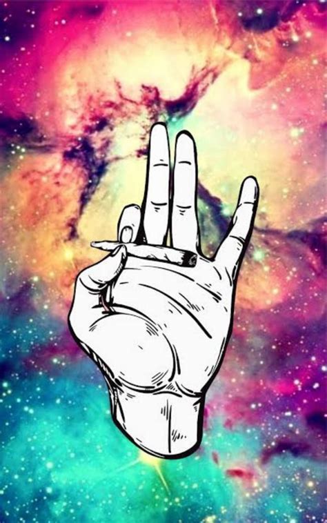 Download Smoking Weed Galaxy Pop Art Wallpaper | Wallpapers.com
