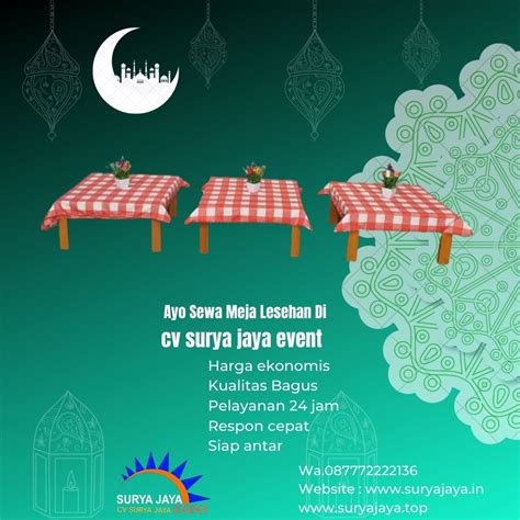Rental Meja Lesehan Untuk Event Bulan Ramadhan