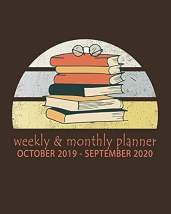 Buy Weekly & Monthly Planner October 2019 - September 2020: Planner ...
