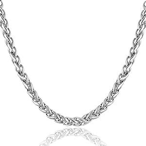 MEENAZ Chain for Men boyfriend Jewellery Stainless Steel Valentine Long ...