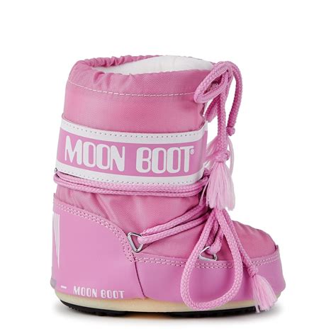 Moon Boot Kids nylon snow boots Padded, water repellent, appliquéd faux ...