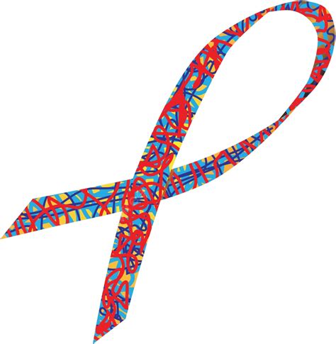 Autism Awareness Ribbon Illustration Blue Ribbon Vector, Illustration ...