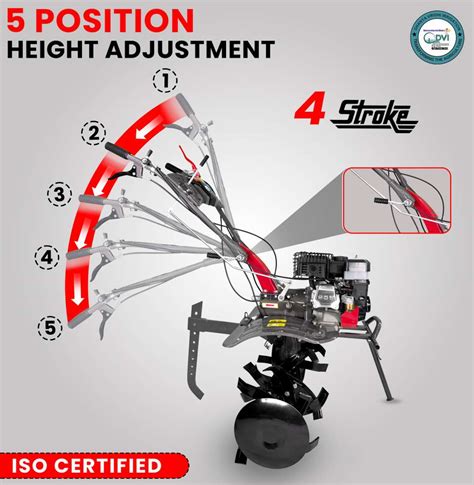 DVI POWER Weeder/Cultivator/Rotary/Tiller 7 HP Engine for Agriculture ...