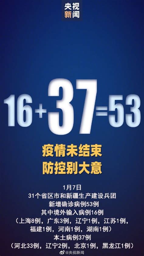 2021年1月7日31省新增疫情最新消息：本土确诊37例:河北33例- 北京本地宝