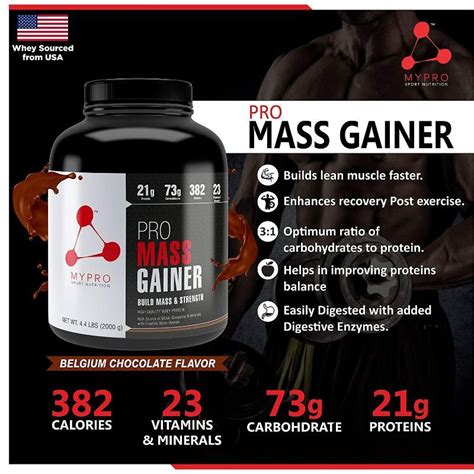 Buy MYPRO SPORT NUTRITION High Protein Pro Mass Gainer Supplement ...