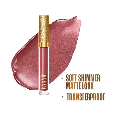 Buy Lakme Be-Jewel Shimmer Lip Liquid Lipstick - 201 Pink Topaz (3.5 ml ...