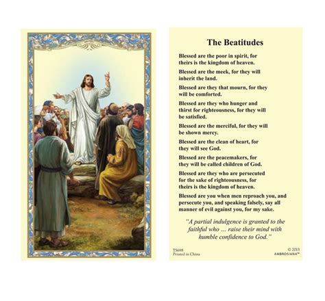 Beatitudes Cards Printable